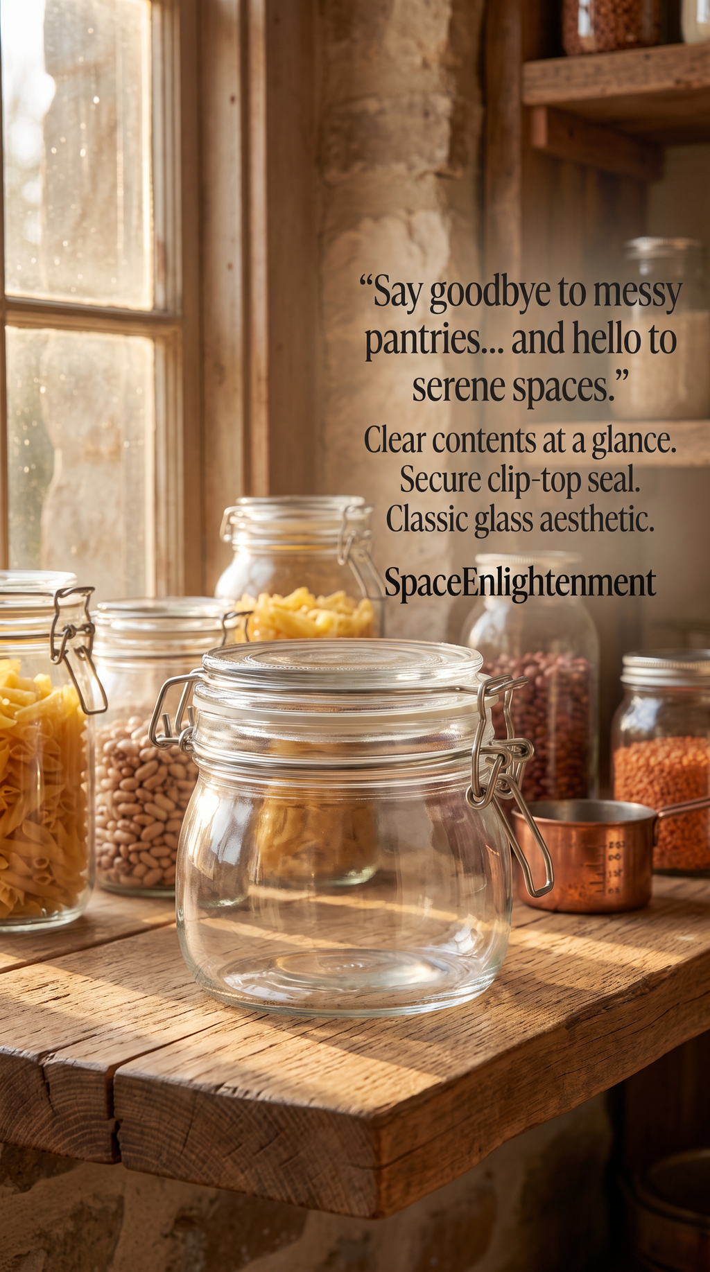 Kilner clip top round jar versatile simple classic clear