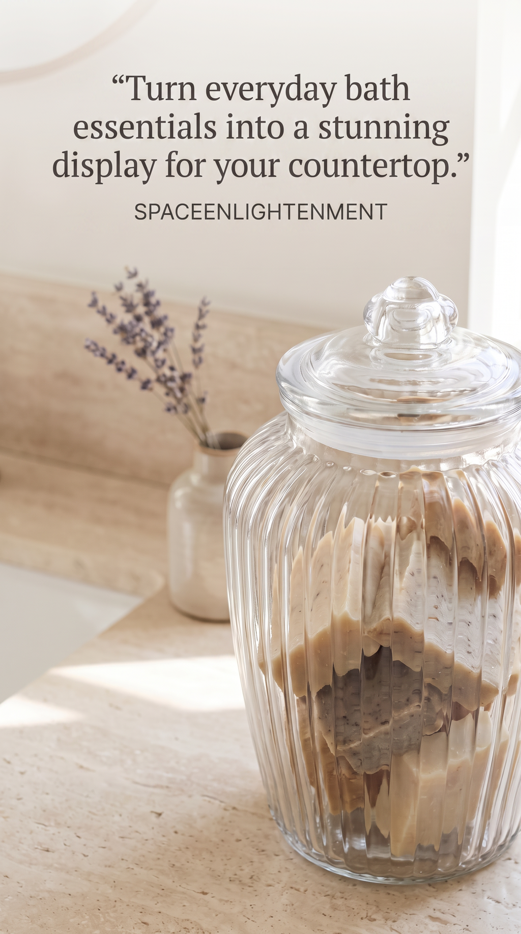 Large Ribbed Clear Glass Candy Jars