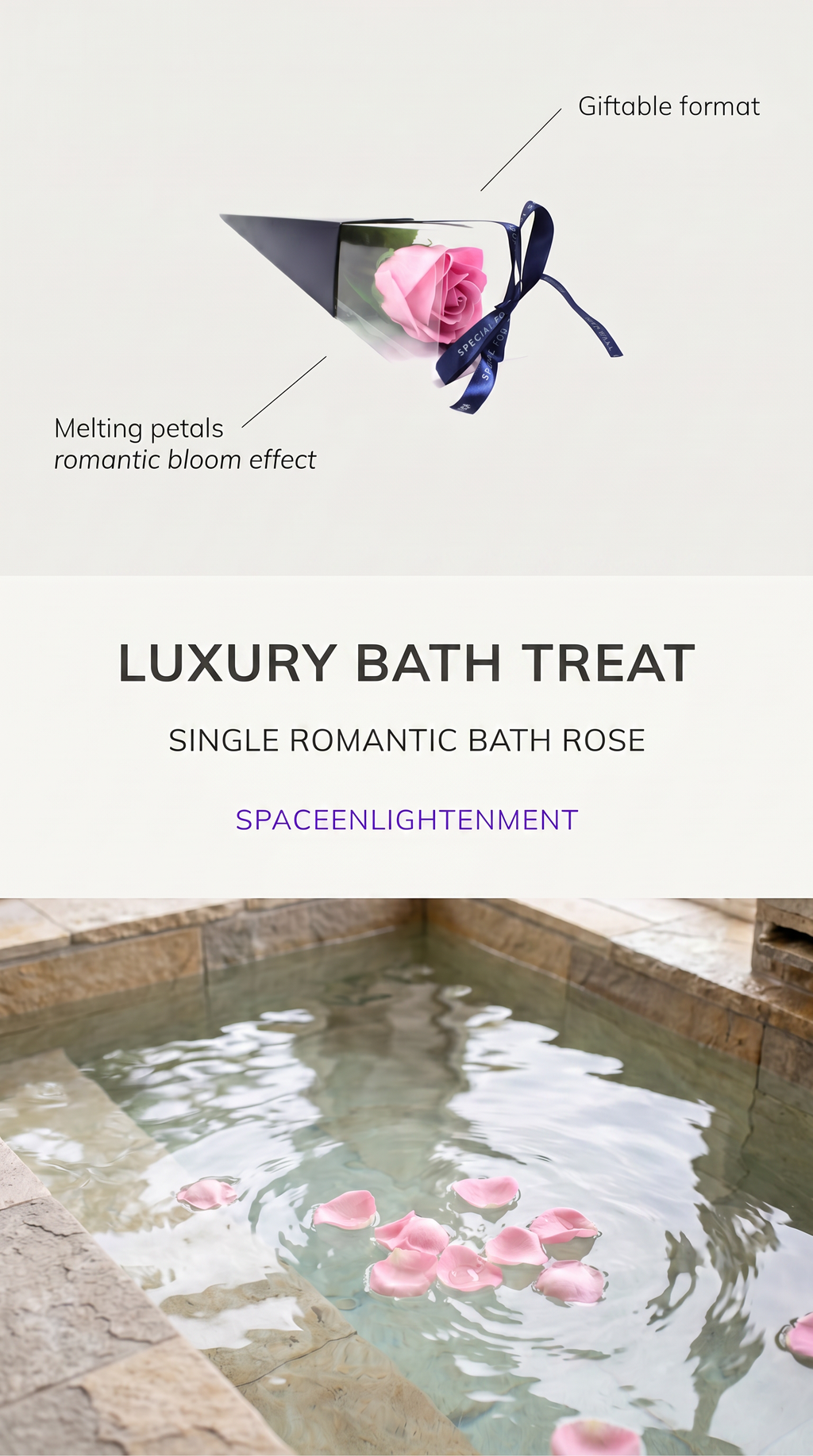 Luxury Bath Soap Flowers Blue Rose Petals.