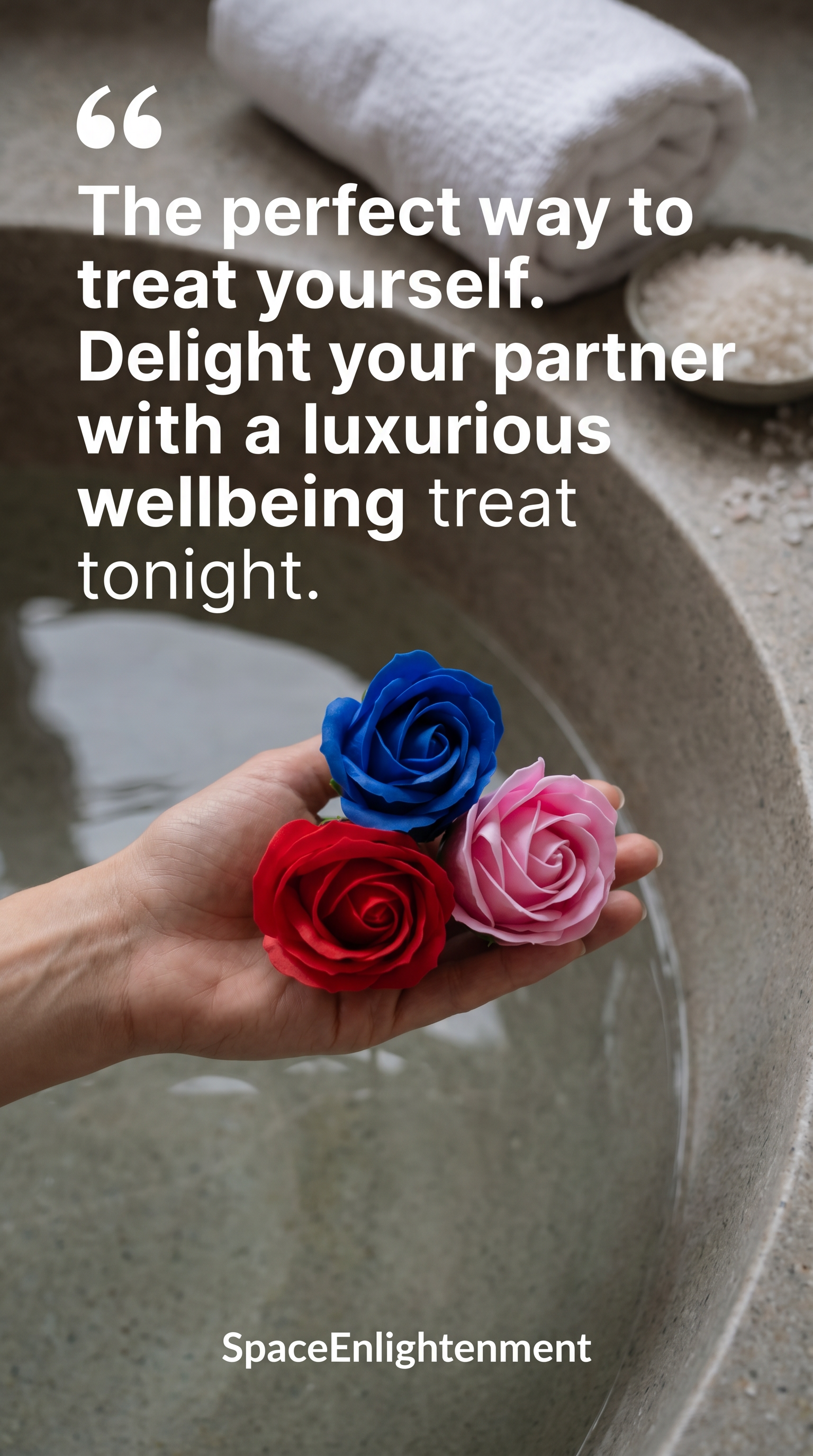 Luxury Bath Soap Flowers Blue Rose Petals.