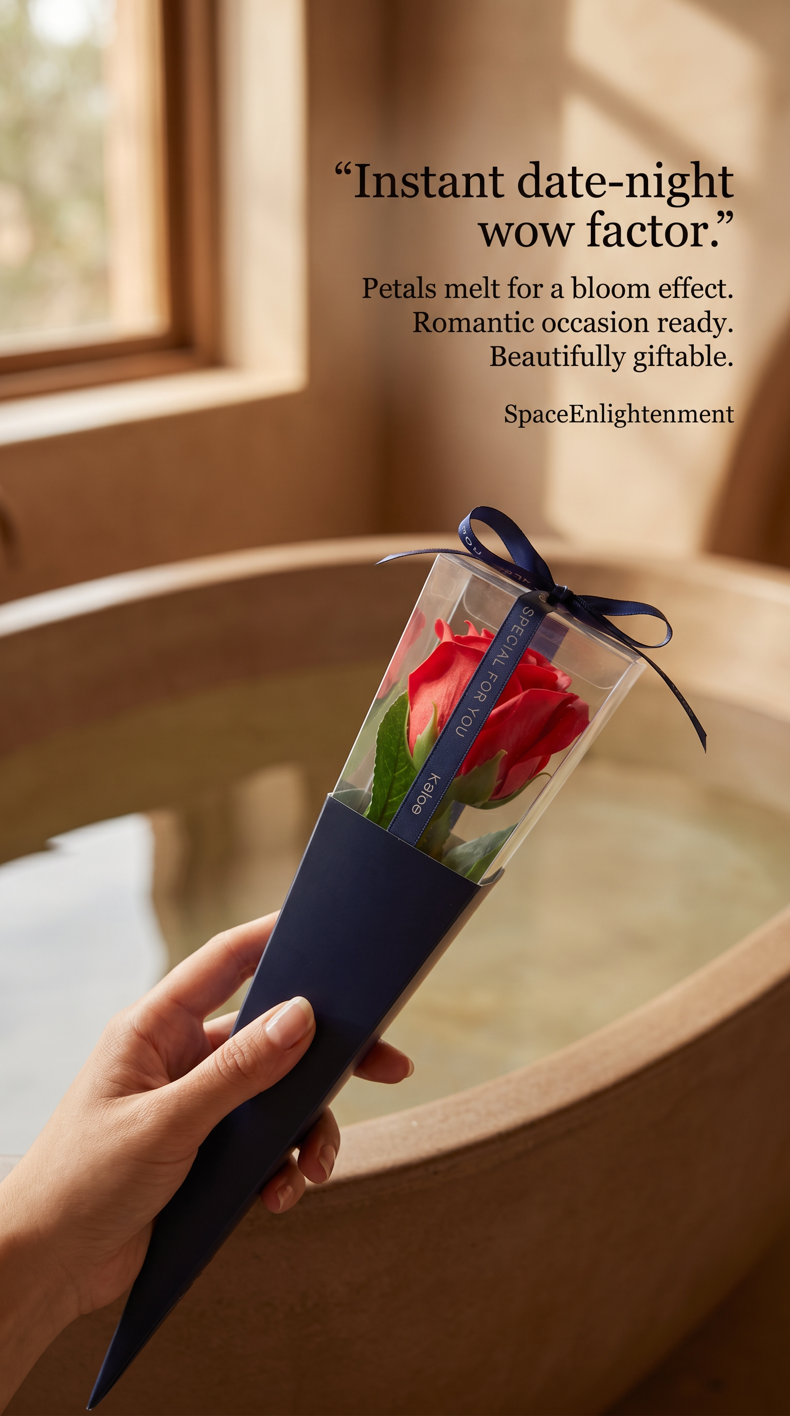 Luxury Bath Soap Flowers Blue Rose Petals.