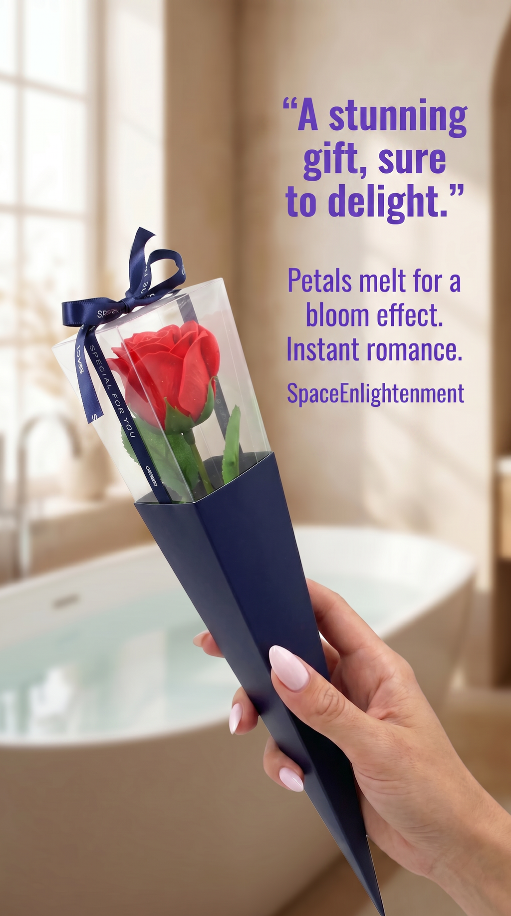 Luxury Red Rose Soap Flowers for Romantic Bath, Silky Skin, Relaxing Aromatic Experience