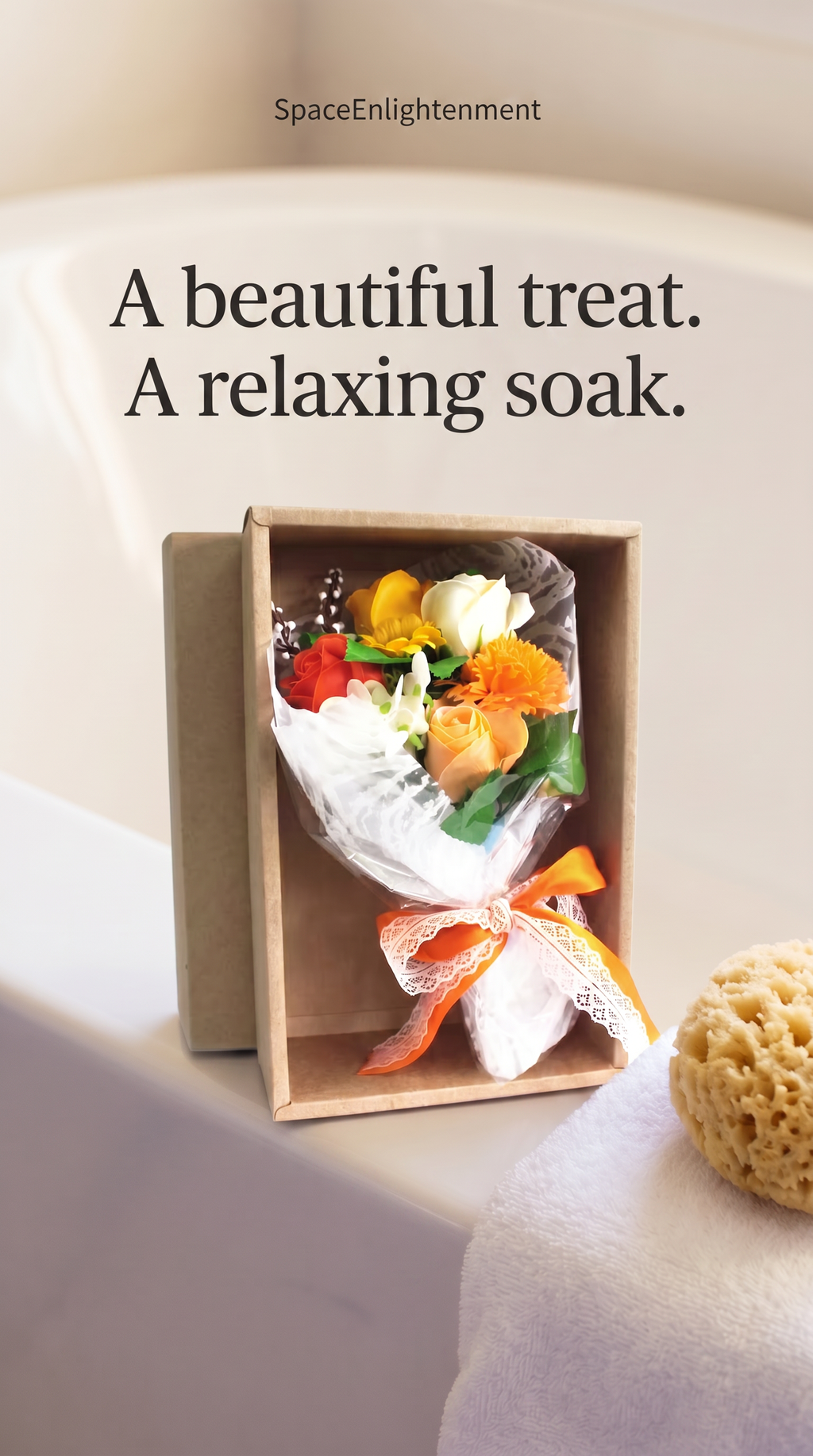 Colorful Flower Bouquet Soap Roses and Carnations Scented, Handmade, Dissolving Bath Treats
