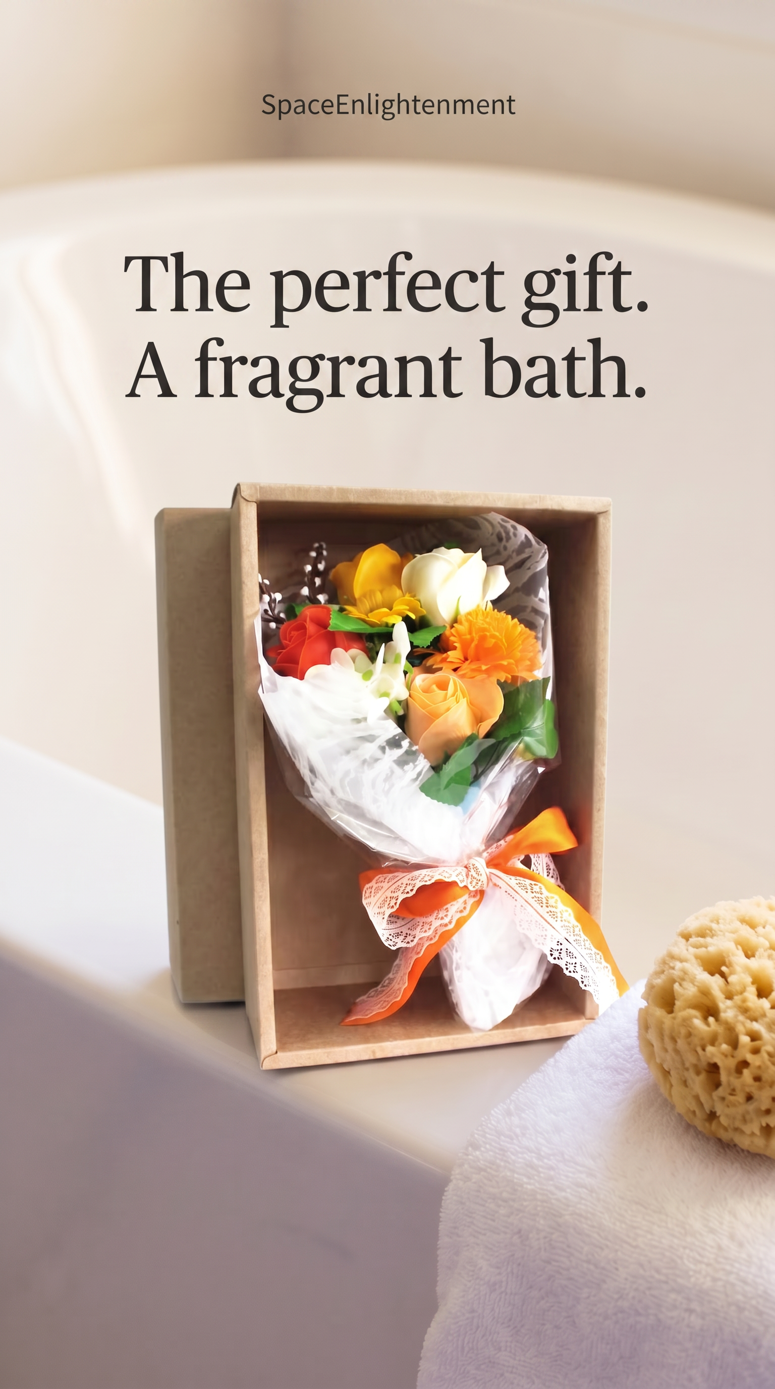Colorful Flower Bouquet Soap Roses and Carnations Scented, Handmade, Dissolving Bath Treats