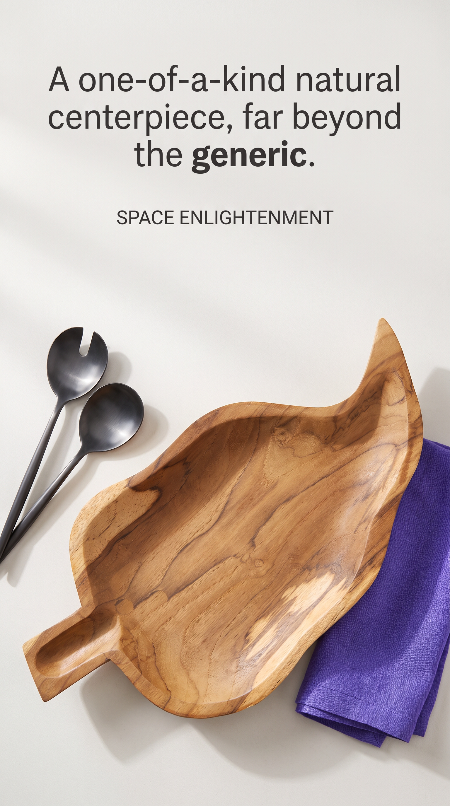 Leaf Shaped Bowl Handcarved Teak Root