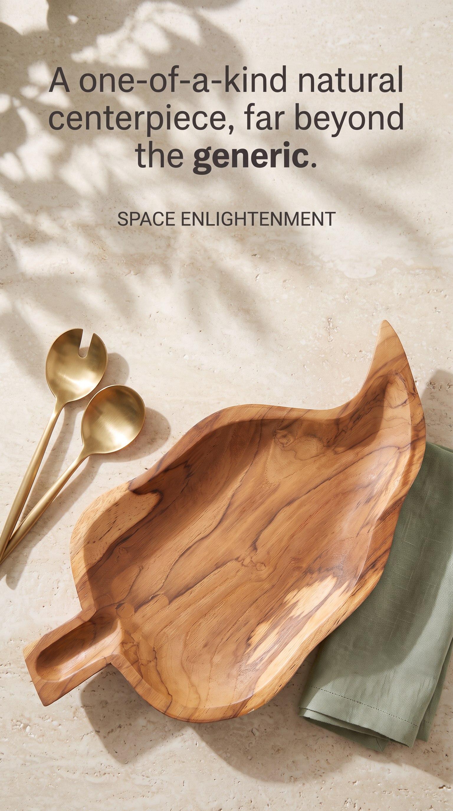 Leaf Shaped Bowl Handcarved Teak Root