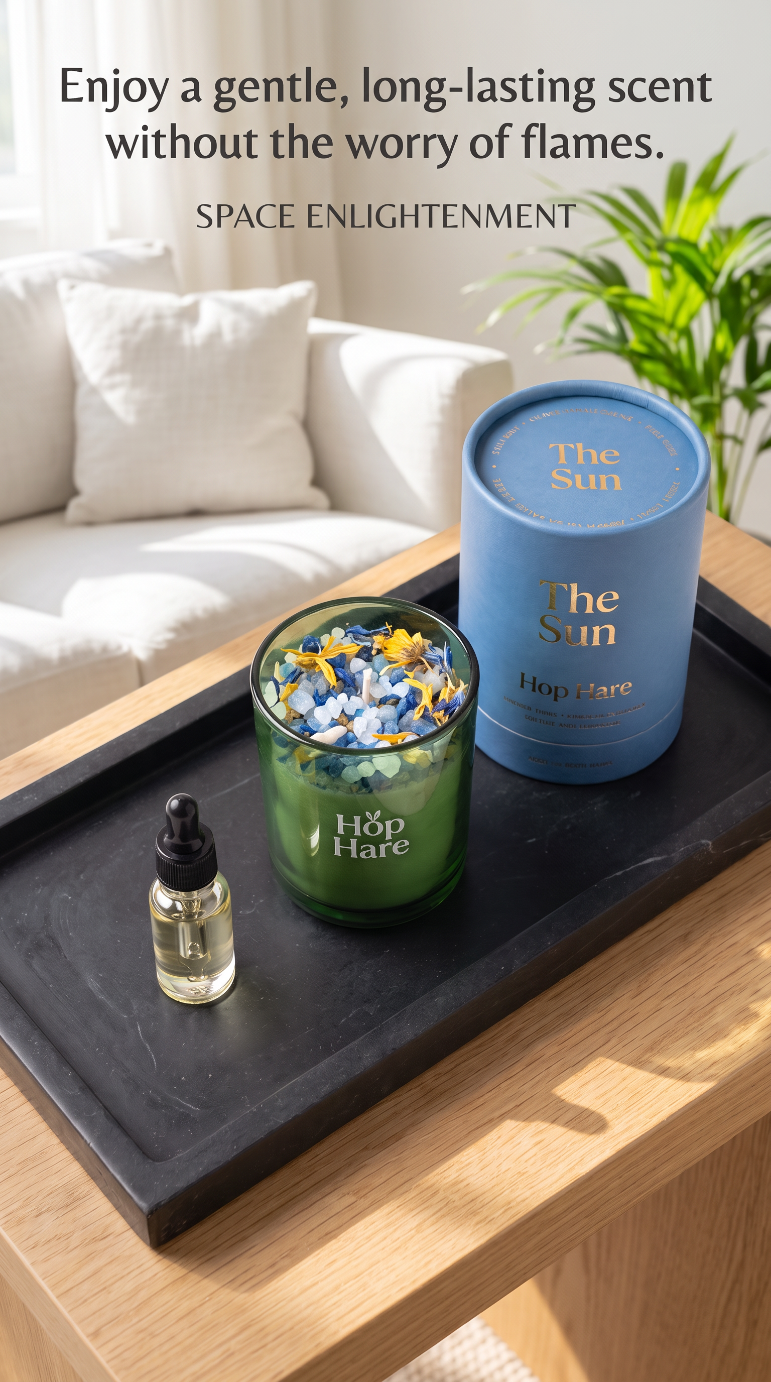 Diffuser Crystals Dried Botanicals Set Elegant Decor