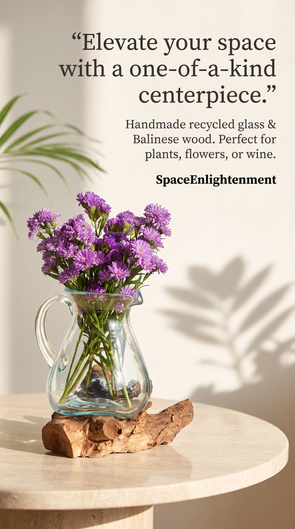 Water Jug Handcarved Ornamental & Practical