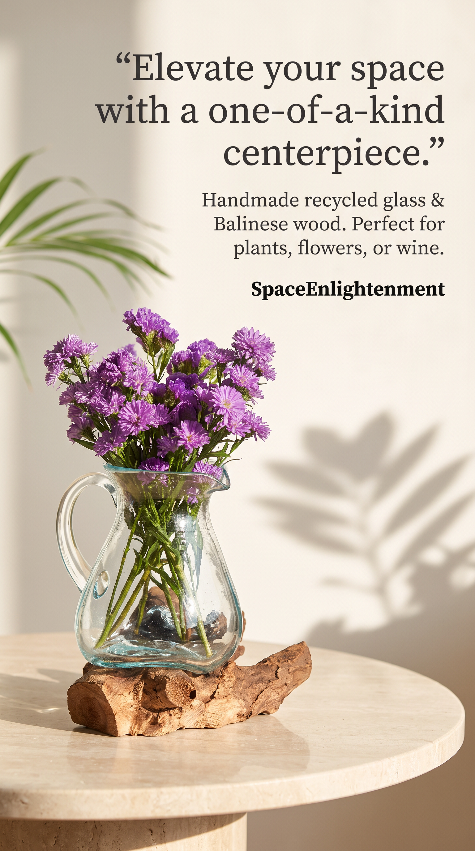 Water Jug Handcarved Ornamental & Practical