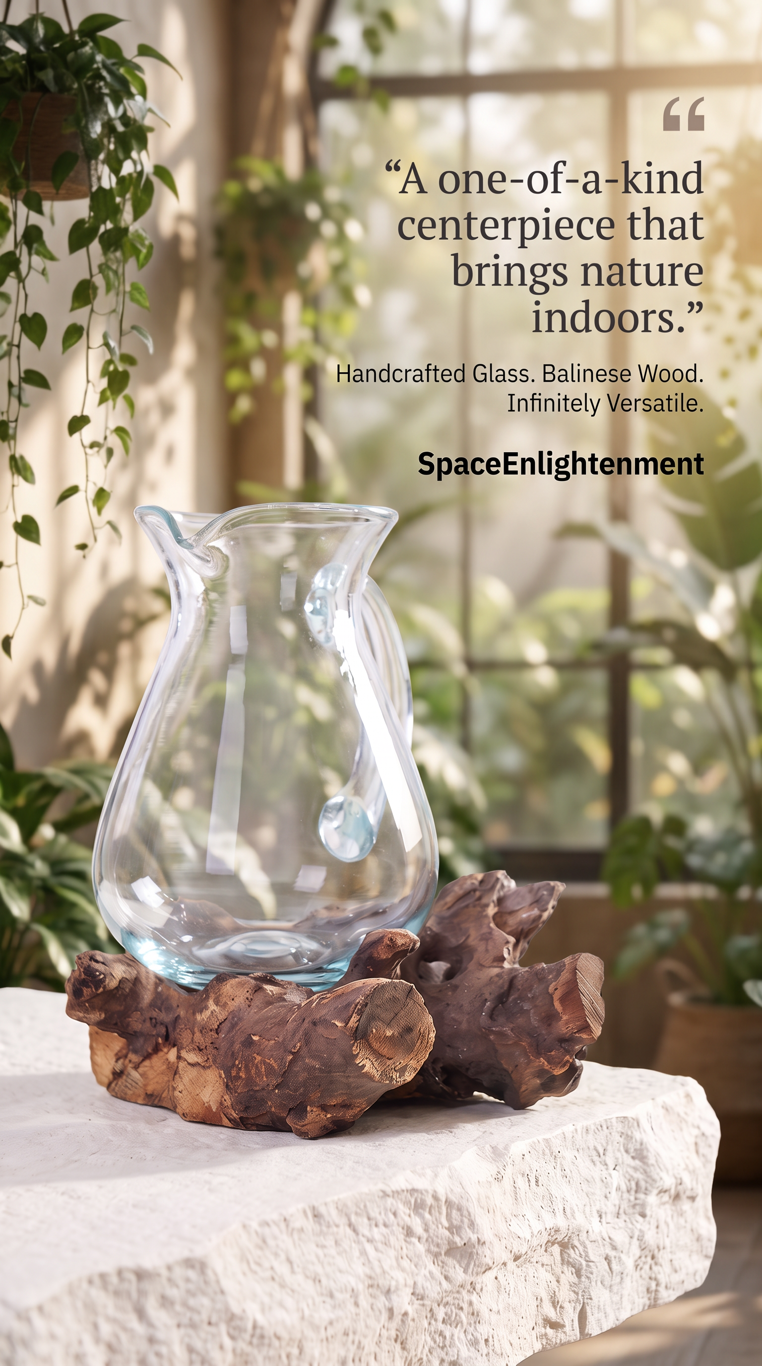 Water Jug Handcarved Ornamental & Practical