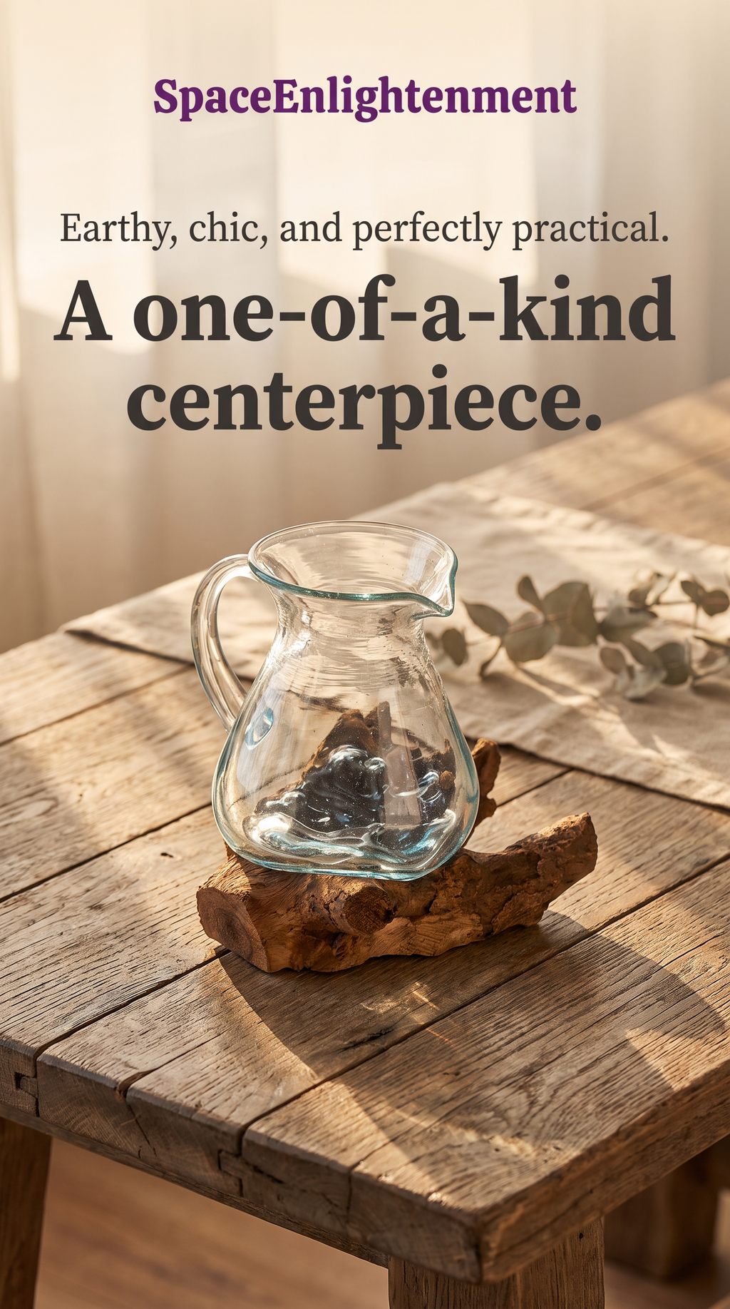 Water Jug Handcarved Ornamental & Practical