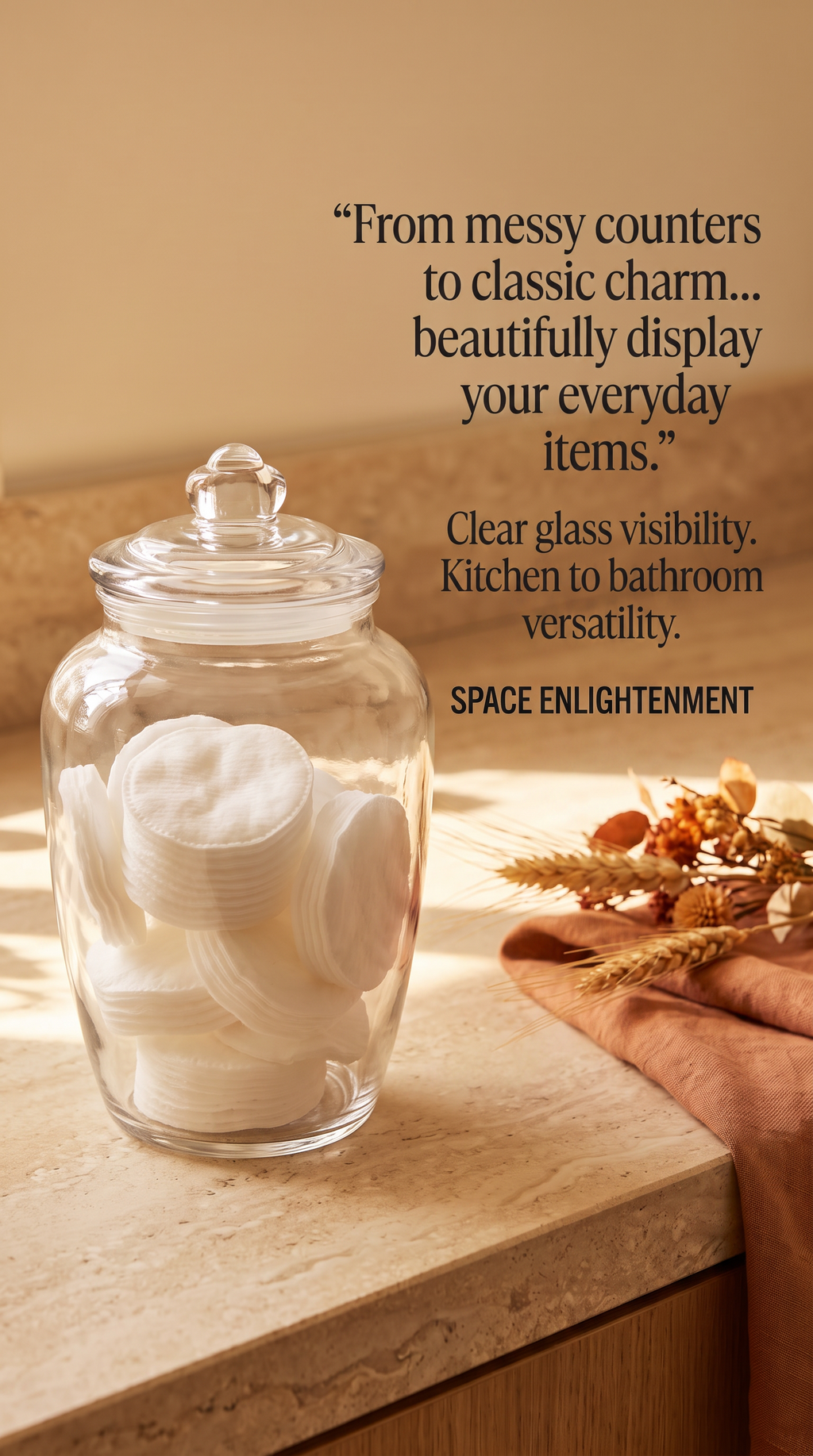 Large Classic Clear Candy and Sweet Jar