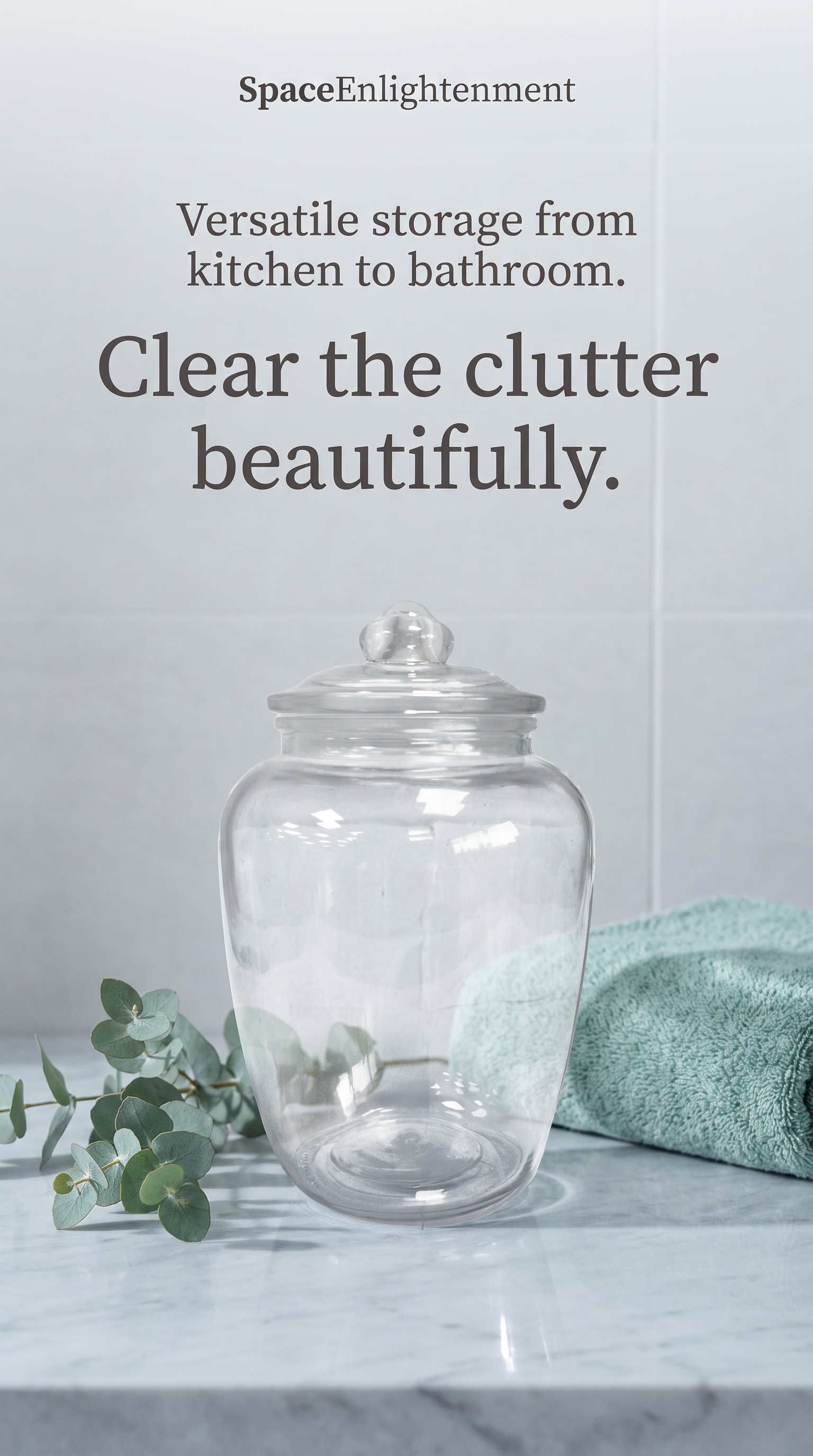 Large Classic Clear Candy and Sweet Jar