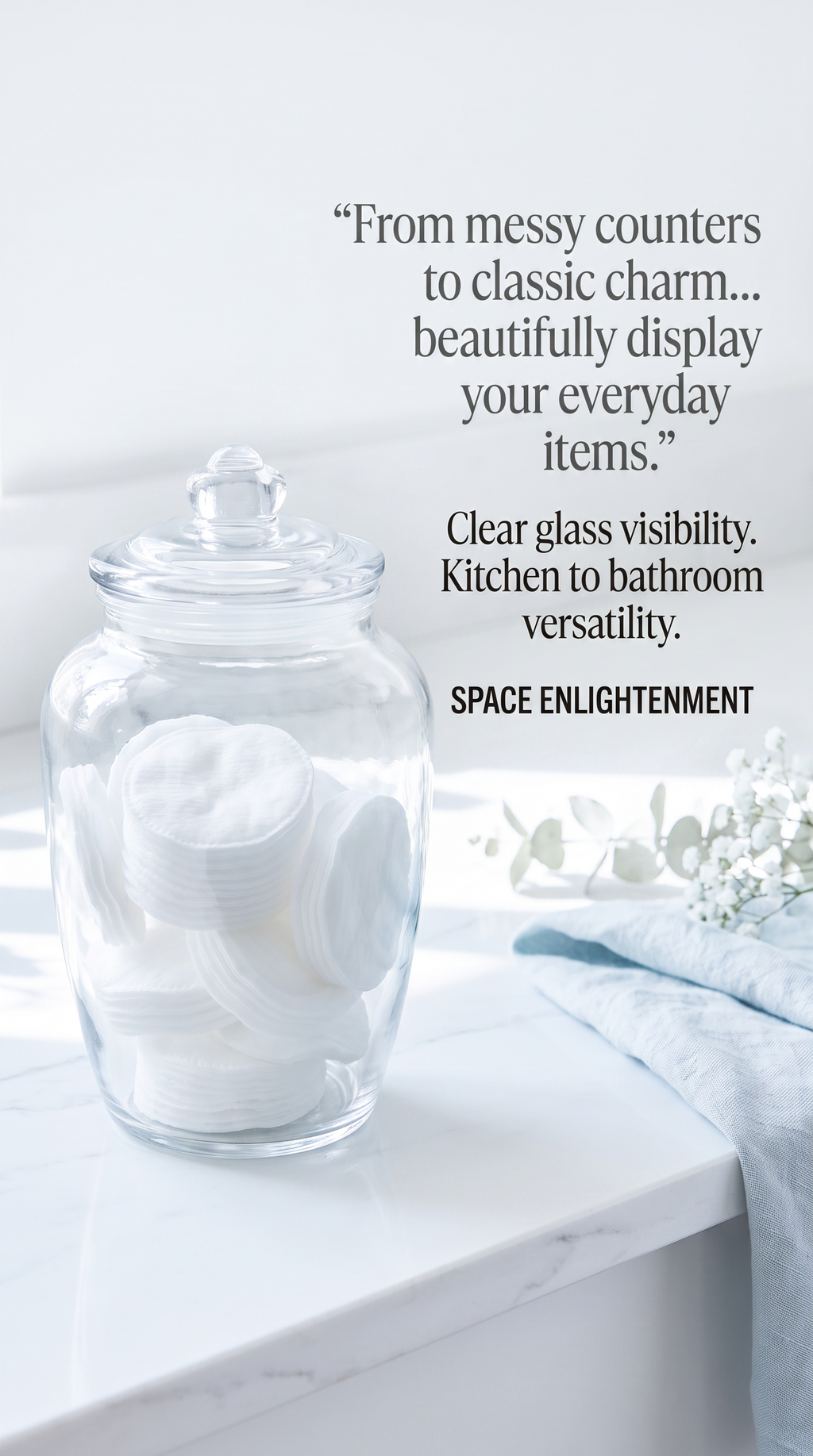 Large Classic Clear Candy and Sweet Jar