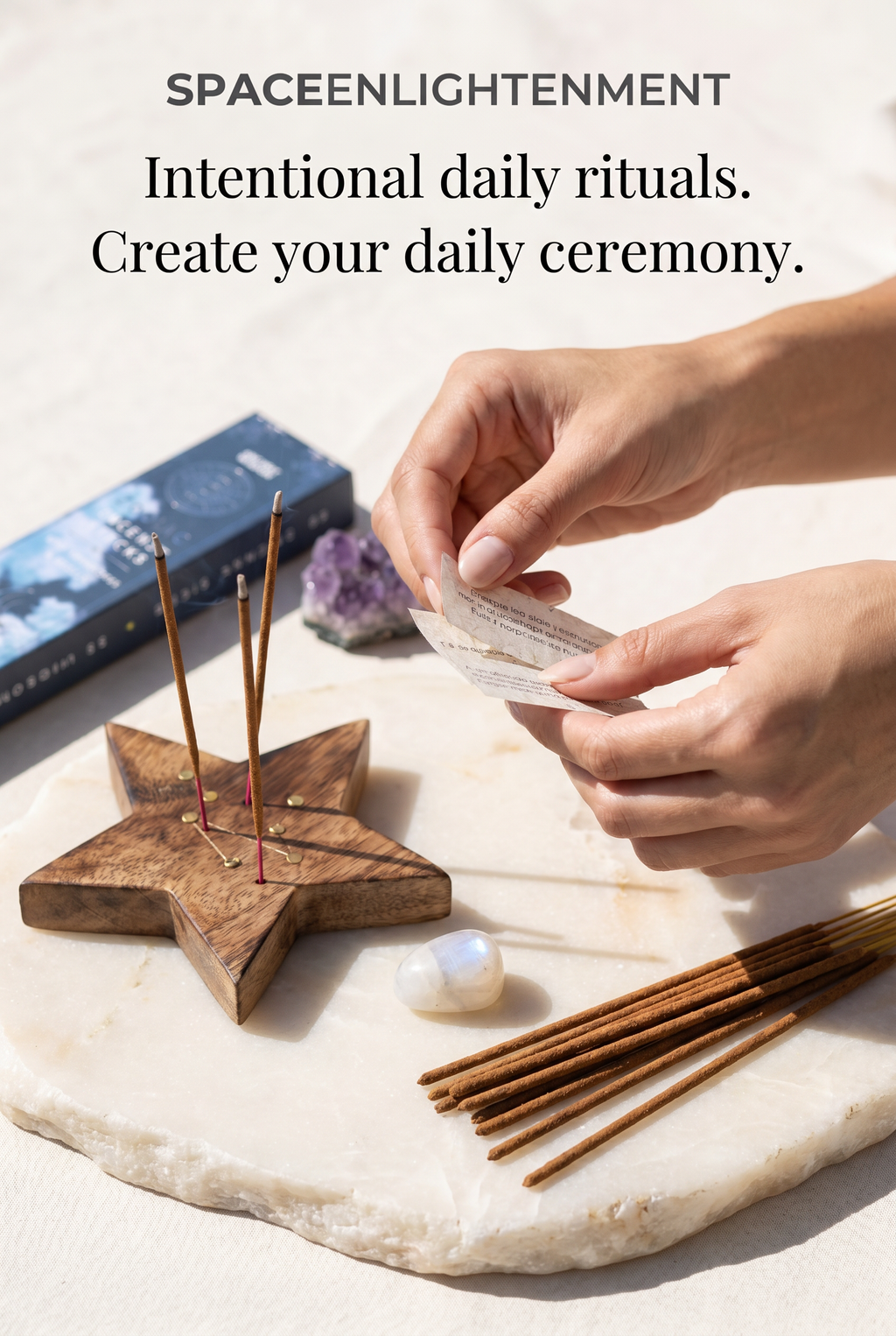 Libra Zodiac Incense Sticks Rose Quartz Gemstone Crystal Giftset