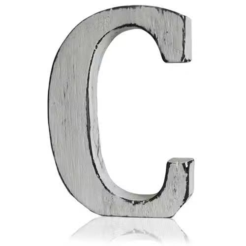 Handcarved Shabby Chic Word Plaque Word Set Plaque ‘I LOVE MUM’