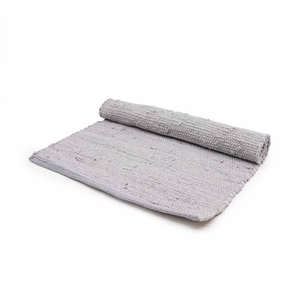 Cotton Grey Rug - MEDIUM Indian Handloom