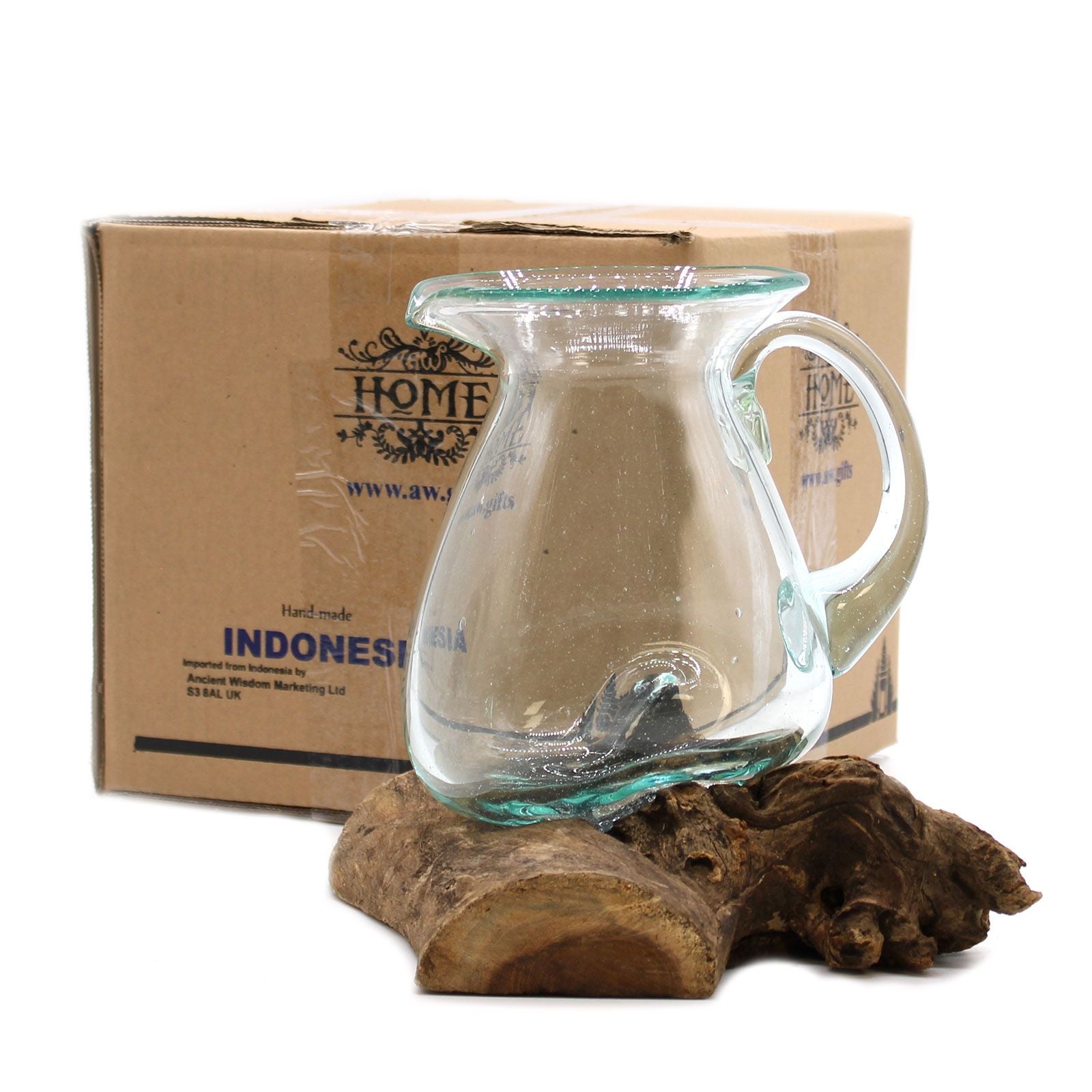 Molten Glass on Wood - Water Jug & Ornament