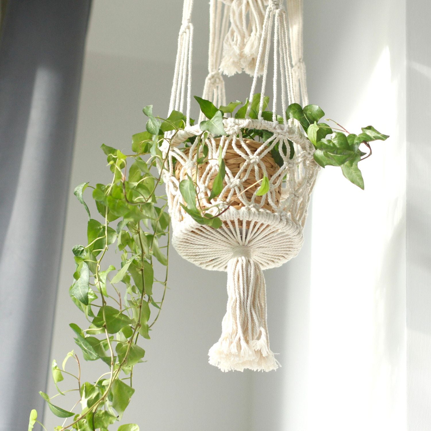 Double Pot Holder Macrame Handmade
