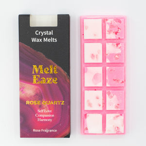 Rose Crystal Wax Melts Bar With Rose Quartz Love Gemstone Chips