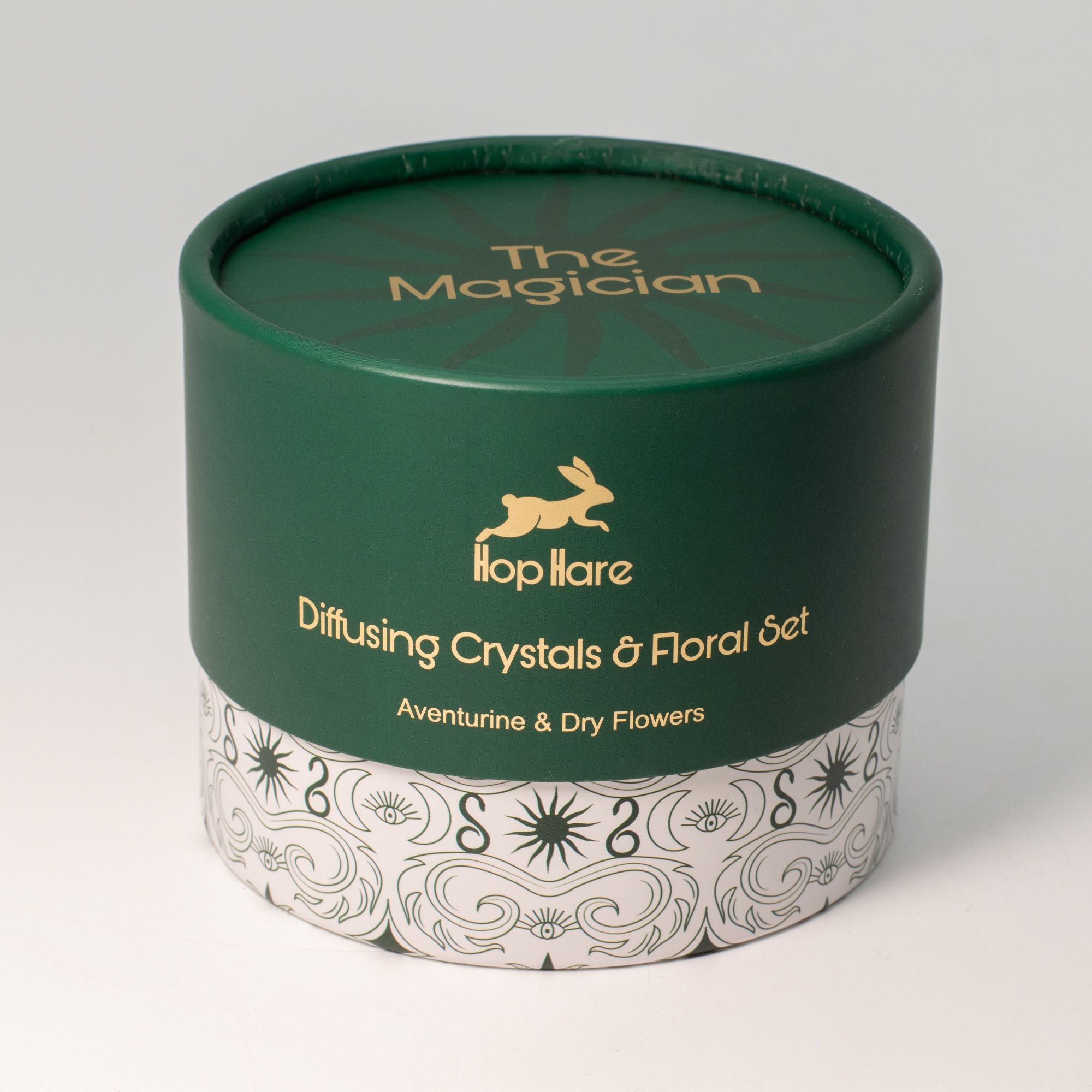 Diffusing Green Aventurine Crystals with Dried Floral Home Decor