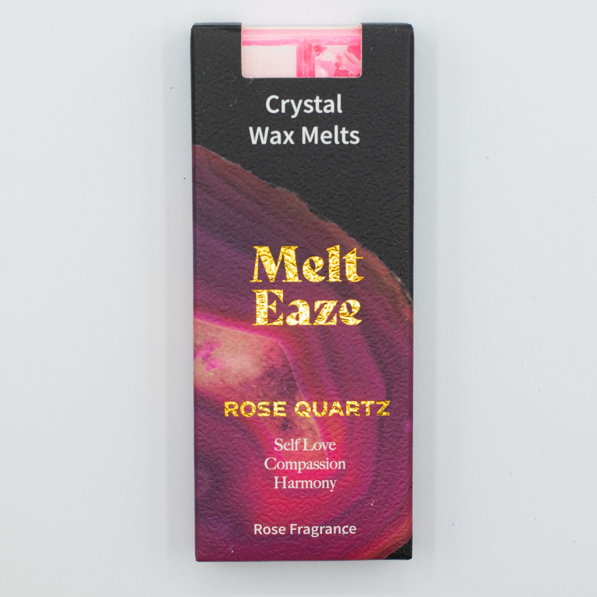 Rose Crystal Wax Melts Bar With Rose Quartz Love Gemstone Chips