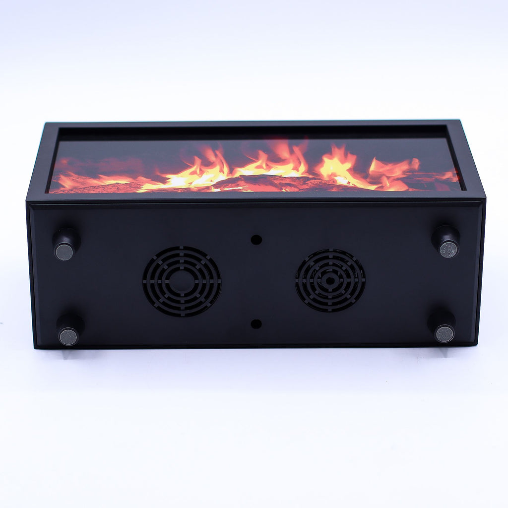 Flame Effect Aroma Diffuser with Birdsound - Black USB - Colour Change