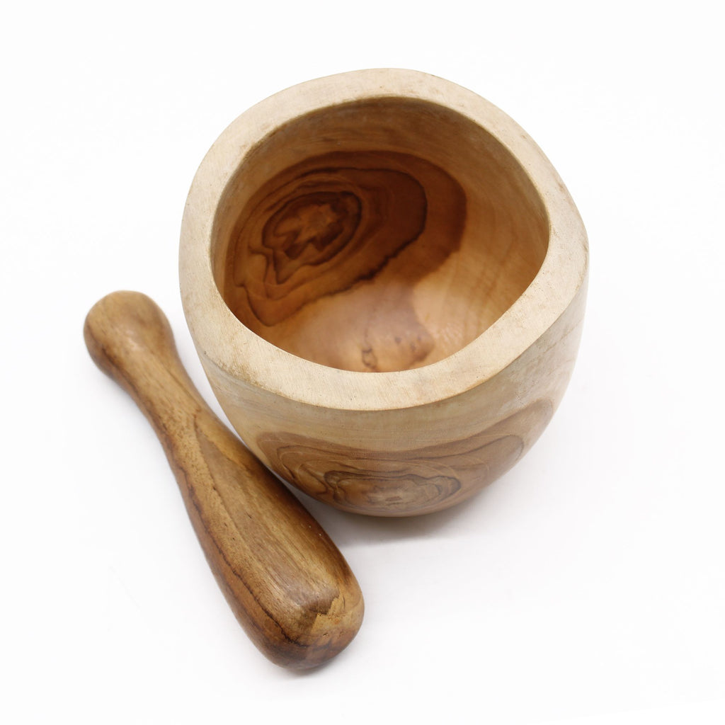 Pestal & Morter Set Handcrafted From Teakwood - LARGE