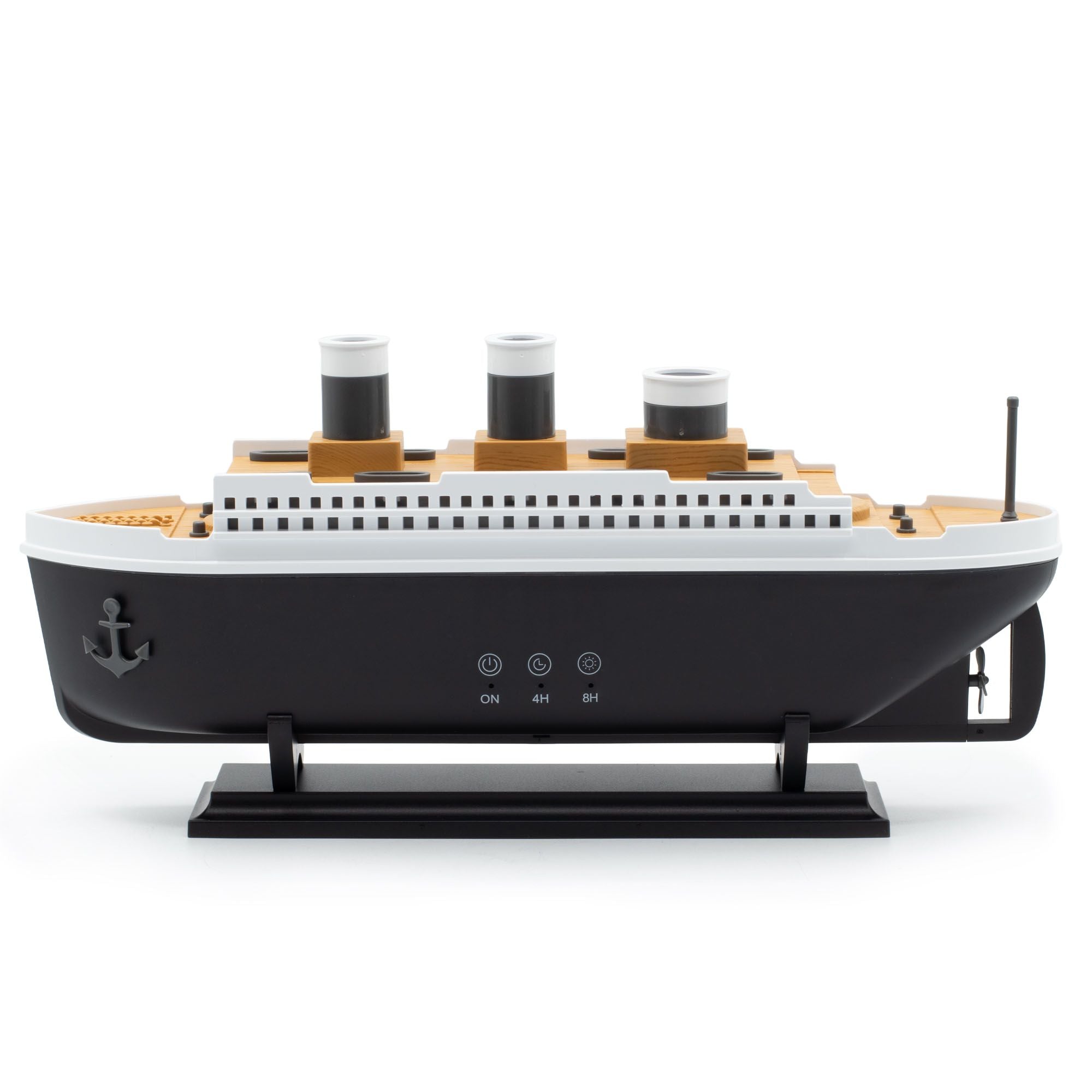 Aroma Diffuser Ship Model Puff Effect Colour-Changing LED Lights