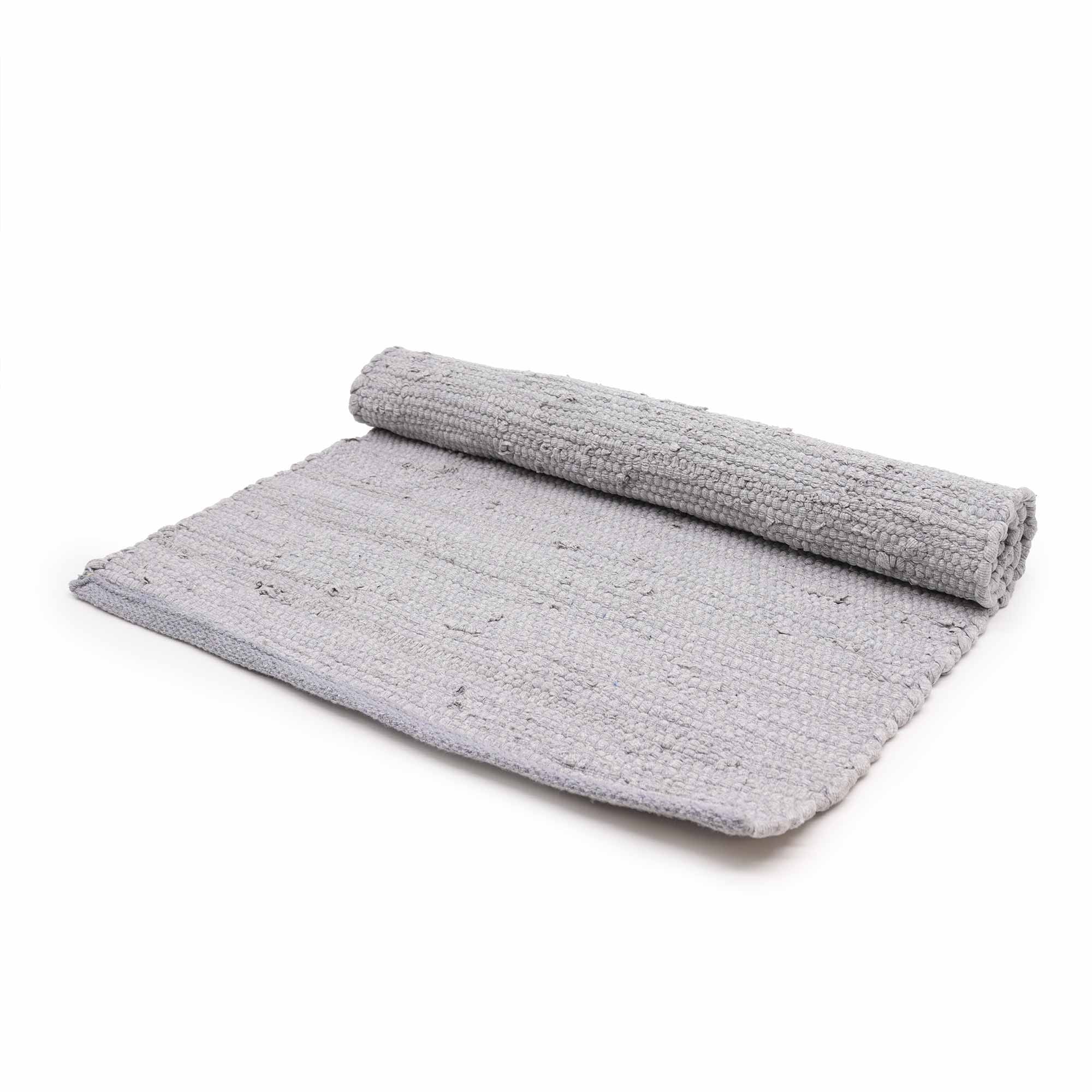 Cotton Grey Rug - MEDIUM Indian Handloom