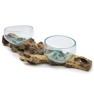 XLarge Double Molton Glass on Stand - 70cm