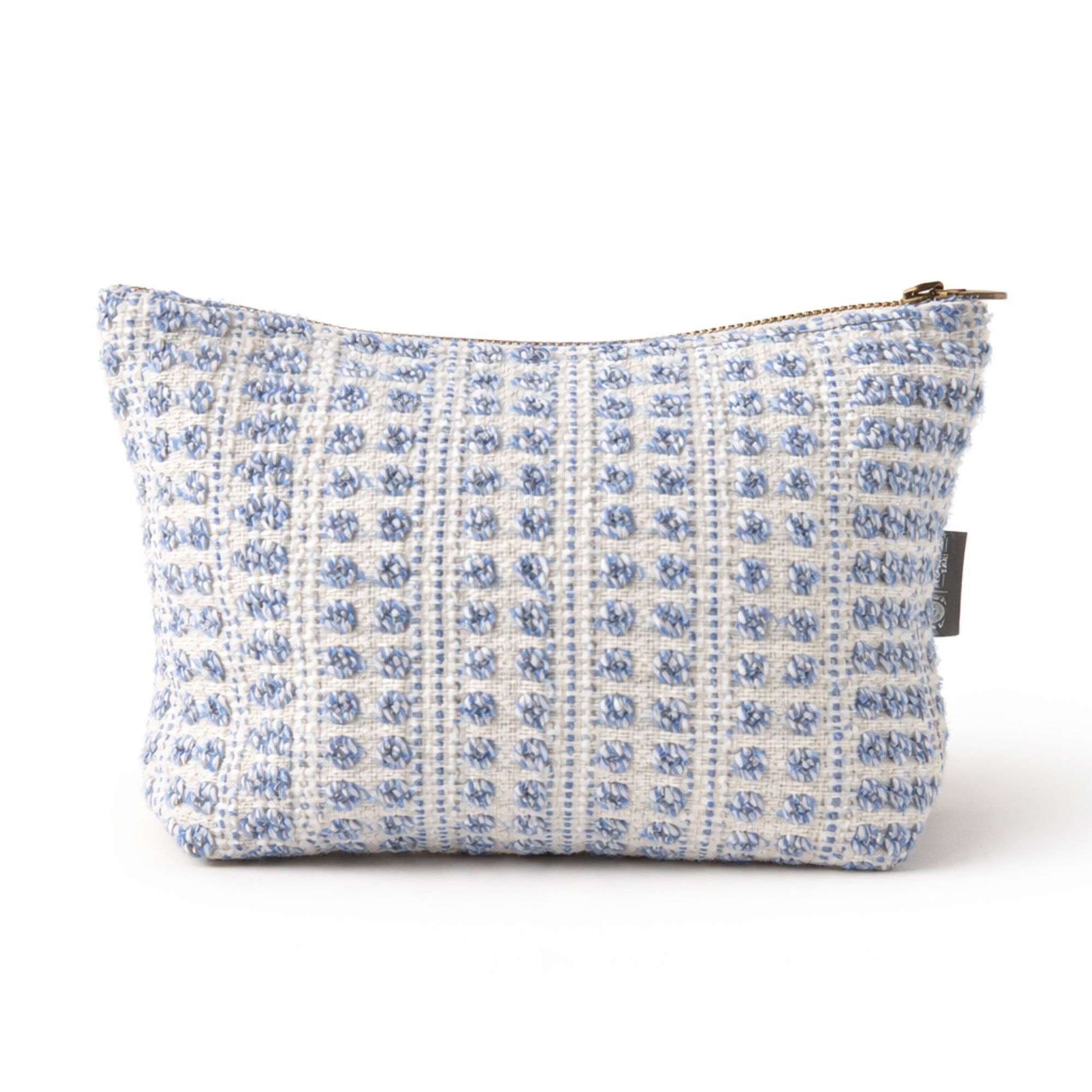 Jacquard Handmade Toiletry Bag Indigo Echo