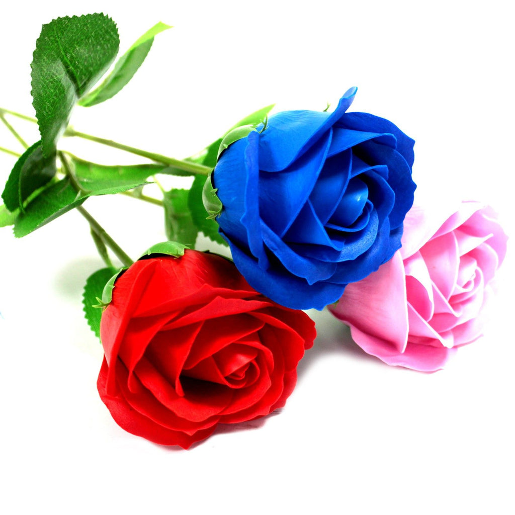 Luxury Red Rose Soap Flowers for Romantic Bath, Silky Skin, Relaxing Aromatic Experience