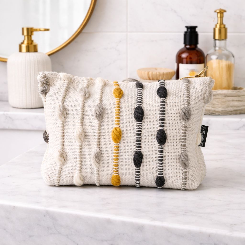 Jacquard Handmade Toiletry Bag Hippie Knot