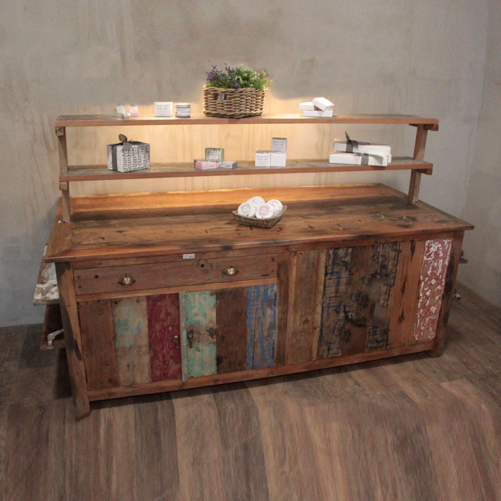 Rustic Charm A&C Large Centre Display Table 207x97x80cm