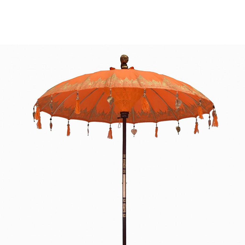 Orange Parasol Handmade Decorative Bali Design