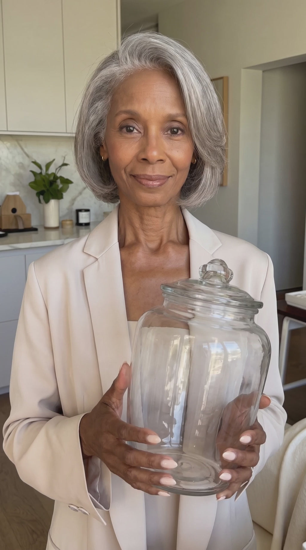 Large Classic Clear Candy and Sweet Jar